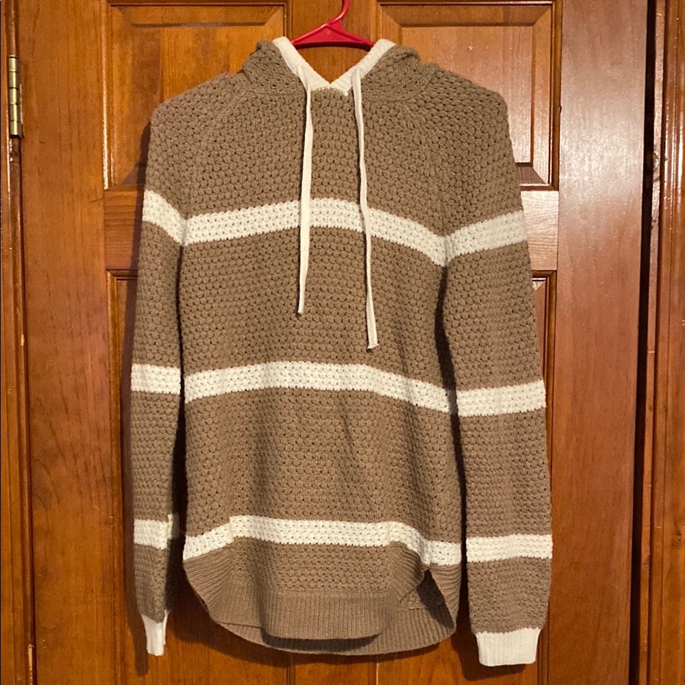 Love by Chesley Tan & White Striped Sweater Hoodie